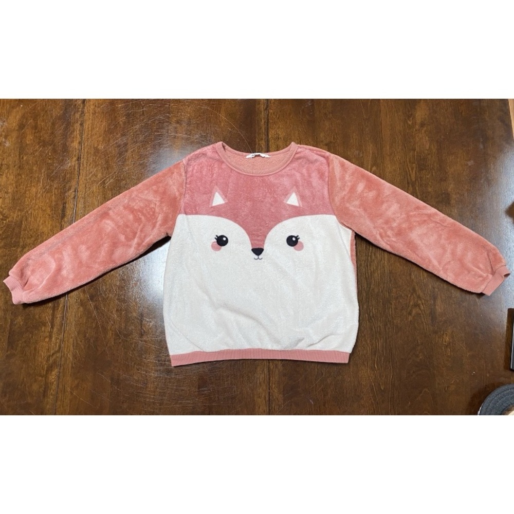 H&M Cozy Pink Fox Sweater